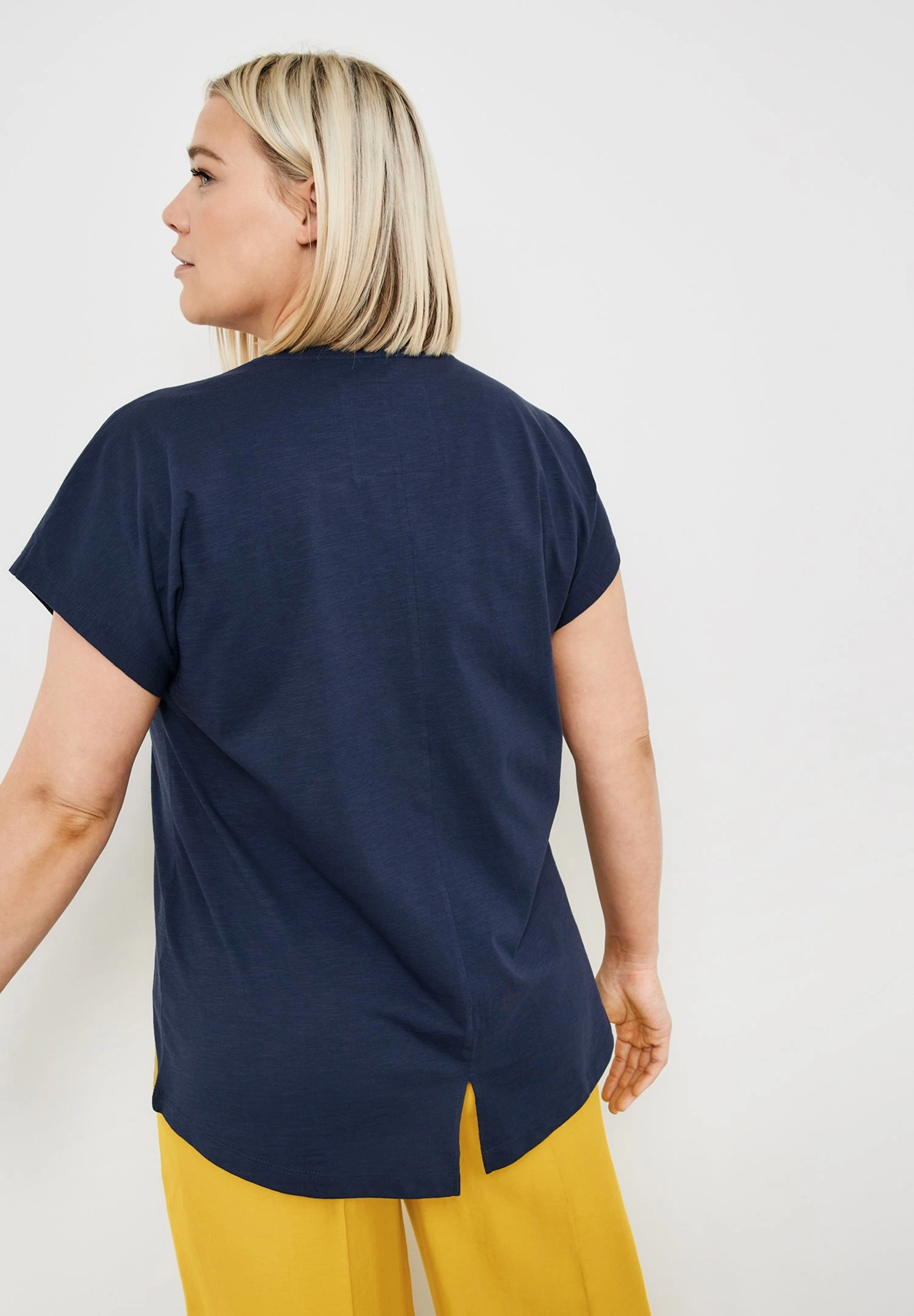 Kurzarm Rundhals Kurzarmshirt Mit Leopard-Motiv - Camiseta Estampada - Mood Blue Gemustert 2 Kurzarm Rundhals Kurzarmshirt Mit Leopard-Motiv - Camiseta Estampada - Mood Blue Gemustert - Imagen 2