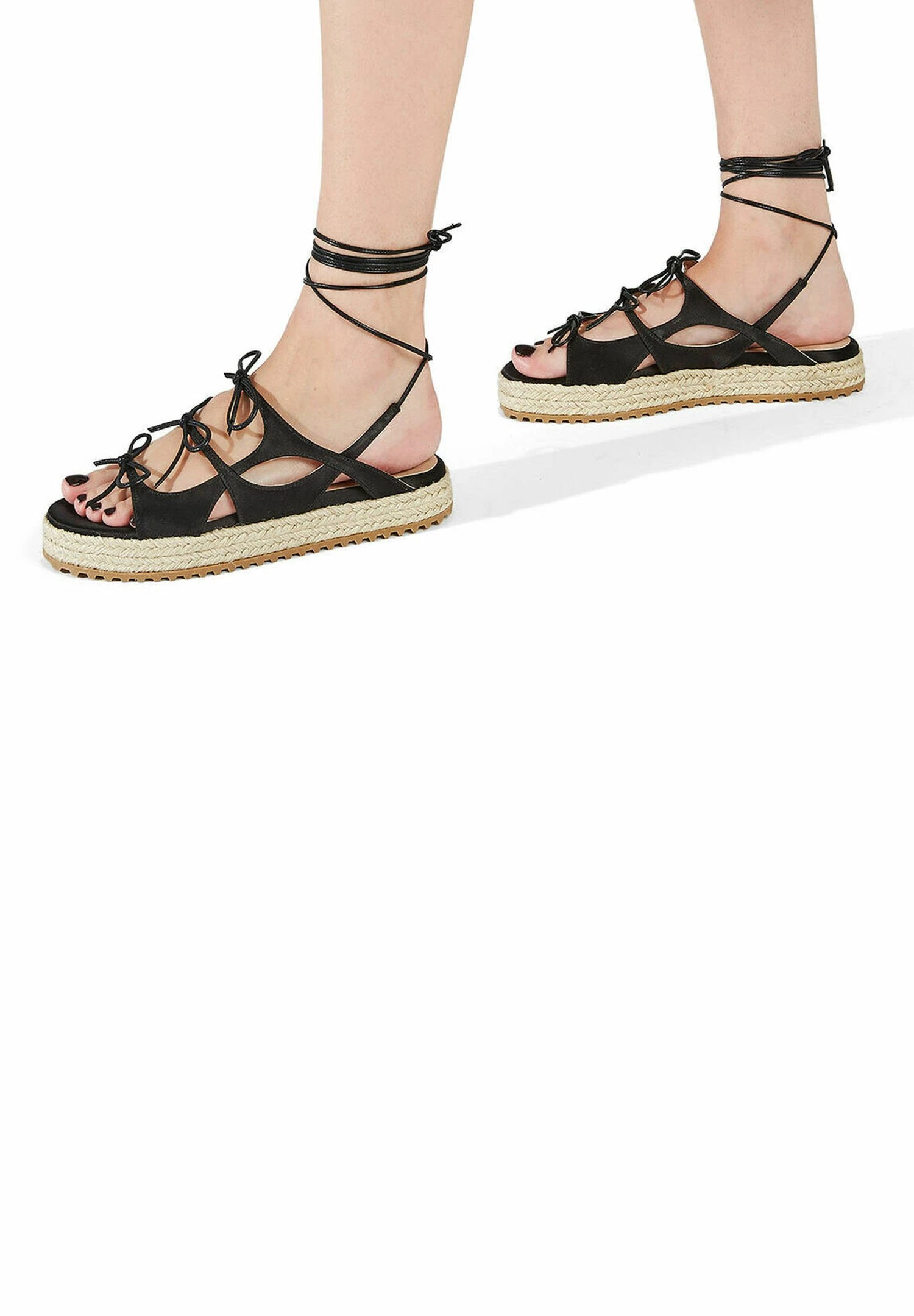 Alpargatas - Black Silk 1 Alpargatas - Black Silk