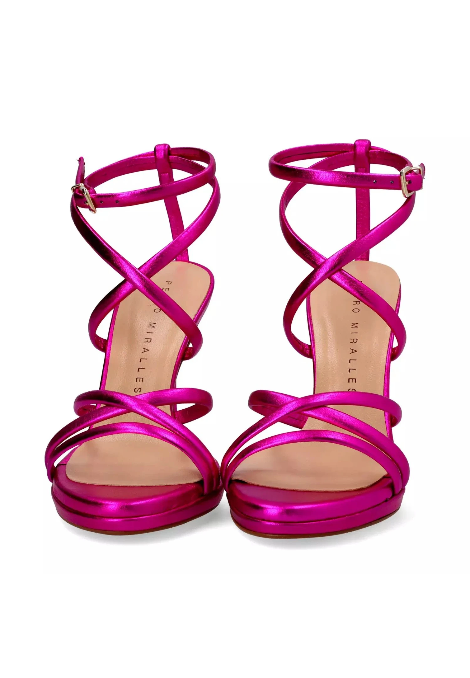 Sandalias Con Plataforma - Fucsia 5 Sandalias Con Plataforma - Fucsia - Imagen 5