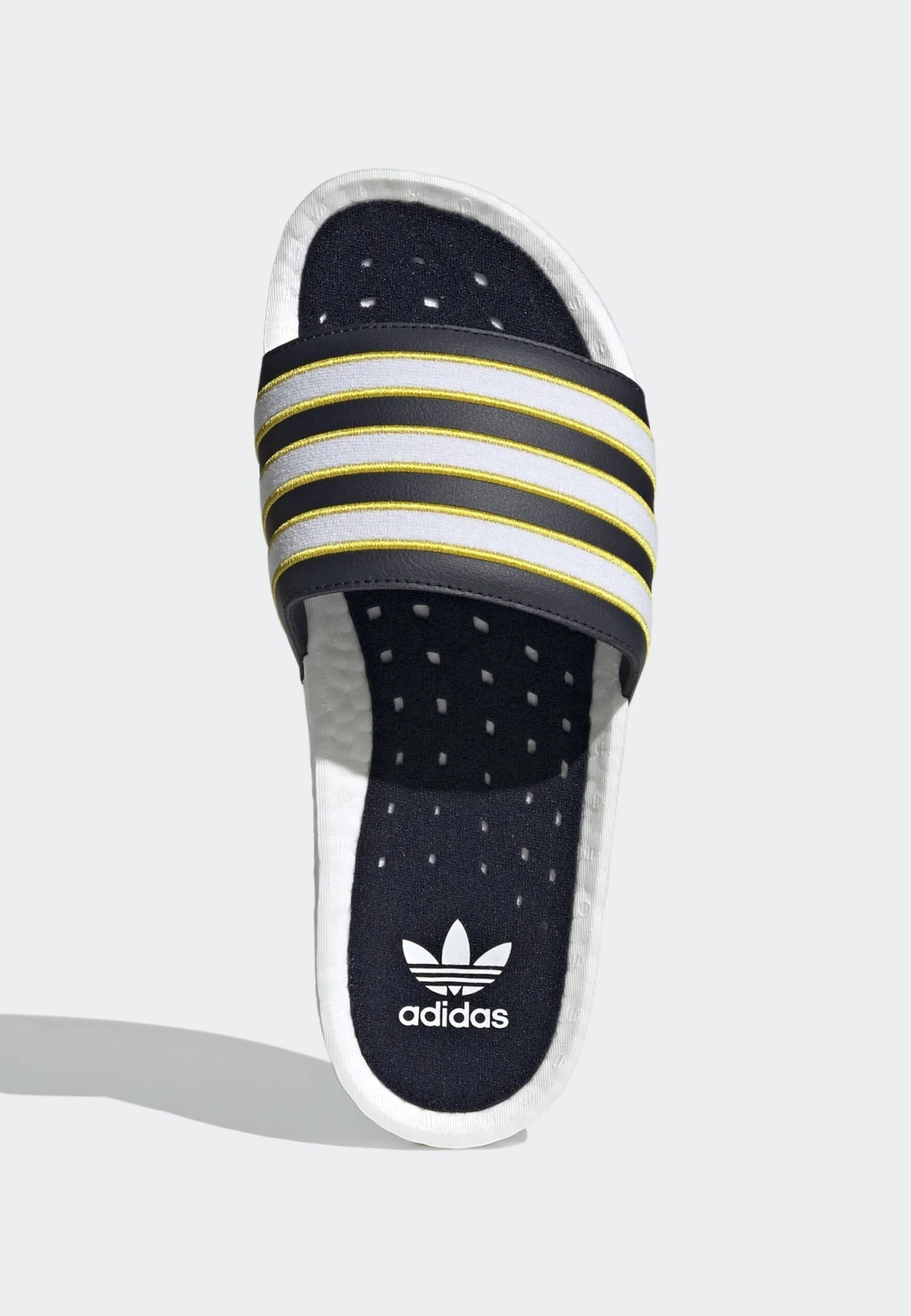 Adidas Originals Adilette Boost - Chanclas De Baño - Cloud White Legend Ink Yellow 3 Adidas Originals Adilette Boost - Chanclas De Baño - Cloud White Legend Ink Yellow - Imagen 3