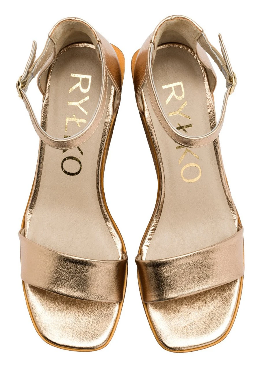 Sandalias De Cuña - Platynowy 4 Sandalias De Cuña - Platynowy - Imagen 4