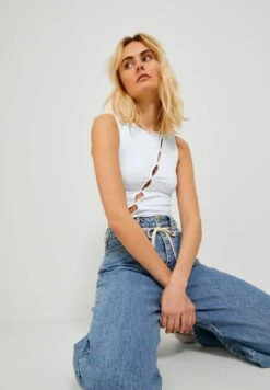 JJXX Jxhannah Stretch - Top - Bright White -Havaianas Shop 31c776237a7c43449670b82c083042ed