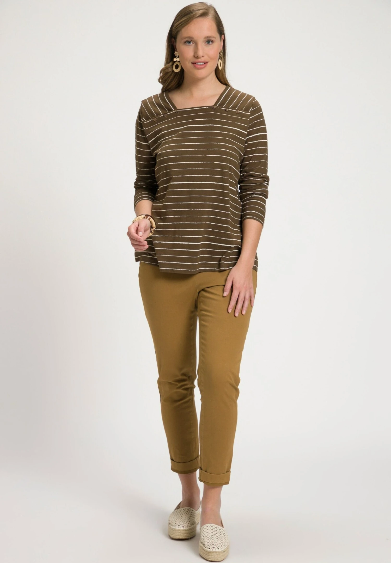 Ulla Popken Camiseta De Manga Larga - Bruin 2 Ulla Popken Camiseta De Manga Larga - Bruin - Imagen 2