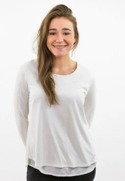 Kiki - Camiseta De Manga Larga - Grauweiß