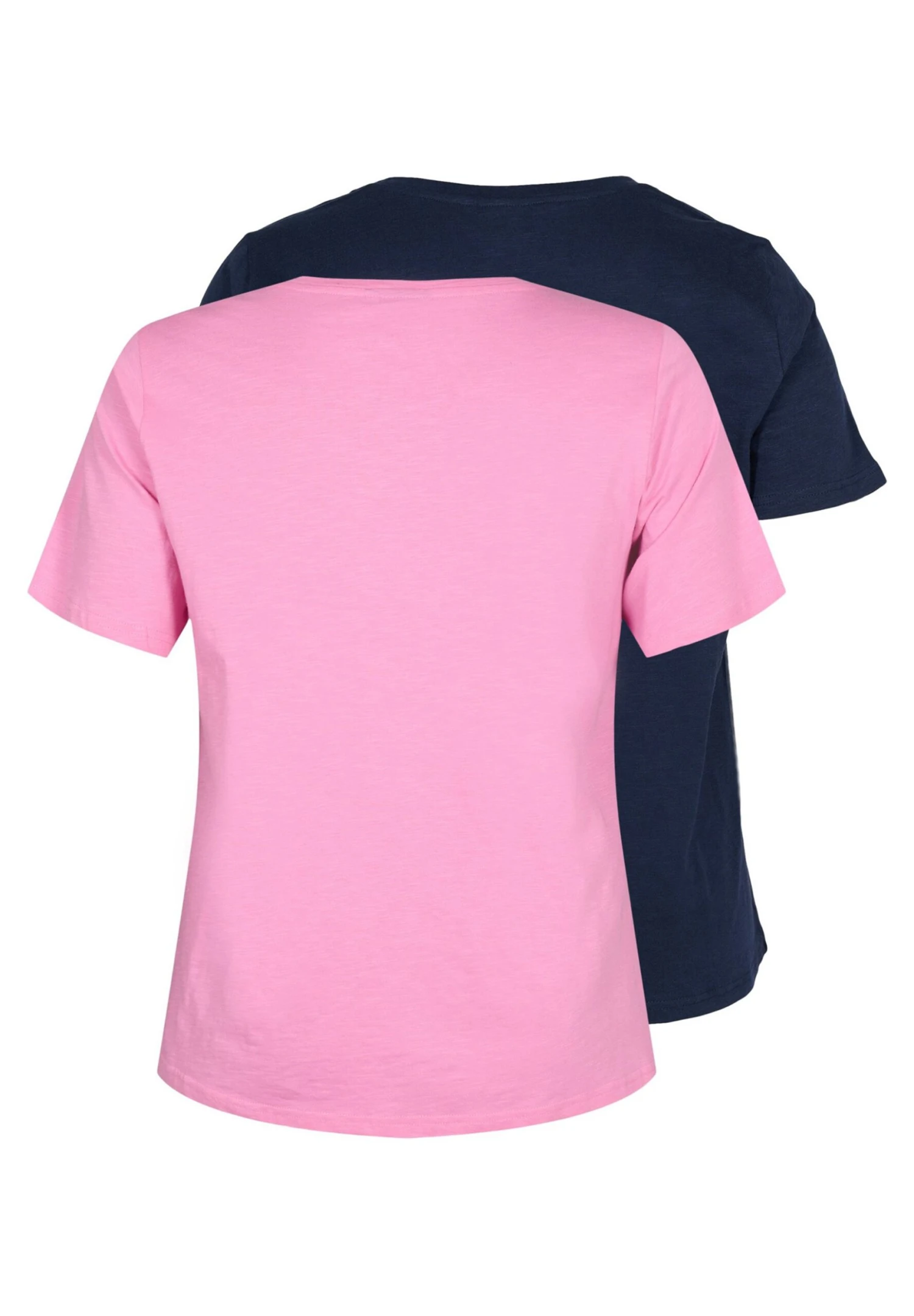 Zizzi 2 Pack - Camiseta Básica - Rosebloom Navy B 7 Zizzi 2 Pack - Camiseta Básica - Rosebloom Navy B - Imagen 7