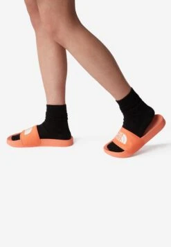 The North Face W Base Camp Slide - Chanclas De Baño - Dusty Coral Orange Tnf White