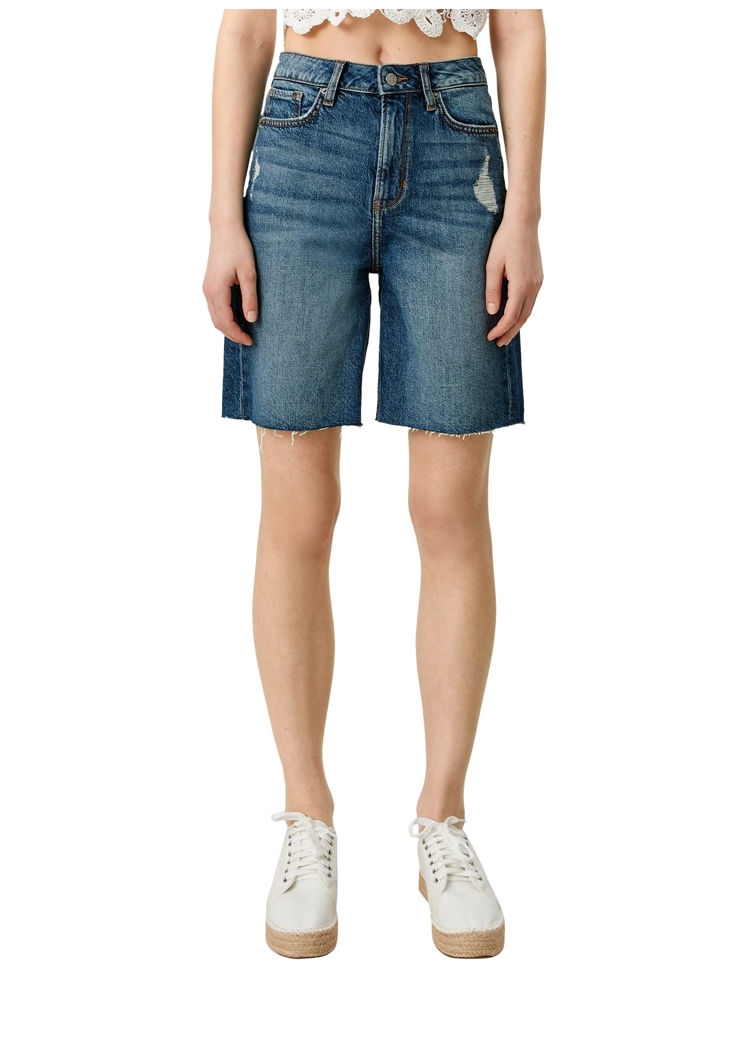 QS By S.Oliver Bermuda DeMom Fit - Shorts Vaqueros - Blue Stretched Den 5 QS By S.Oliver Bermuda DeMom Fit - Shorts Vaqueros - Blue Stretched Den - Imagen 5