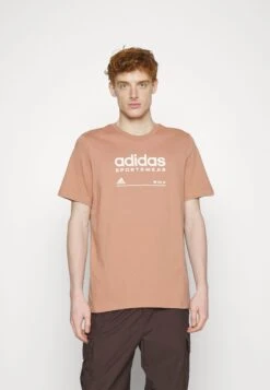Adidas Sportswear Lounge Tee - Camiseta Estampada - Clay Strata