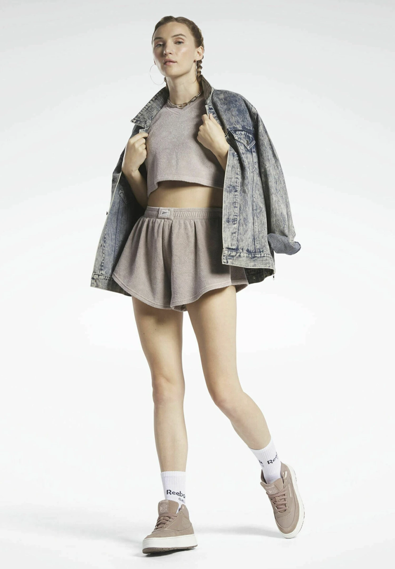 Reebok Classic Natural Dye - Shorts - Taupe 1 Reebok Classic Natural Dye - Shorts - Taupe