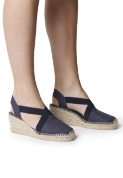 Toni Pons Ter - Sandalias De Cuña - Navy