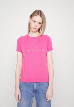 Emporio Armani Camiseta Estampada - Fucsia Esotico