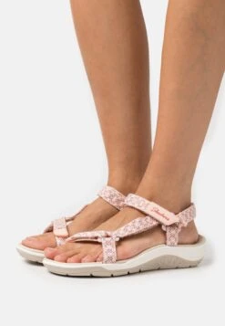 Skechers Reggae Cup - Sandalias - Light Pink Knit