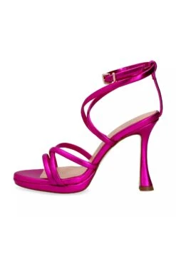 Sandalias Con Plataforma - Fucsia