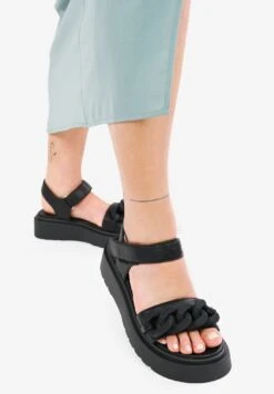 Sandalias De Cuña - Black