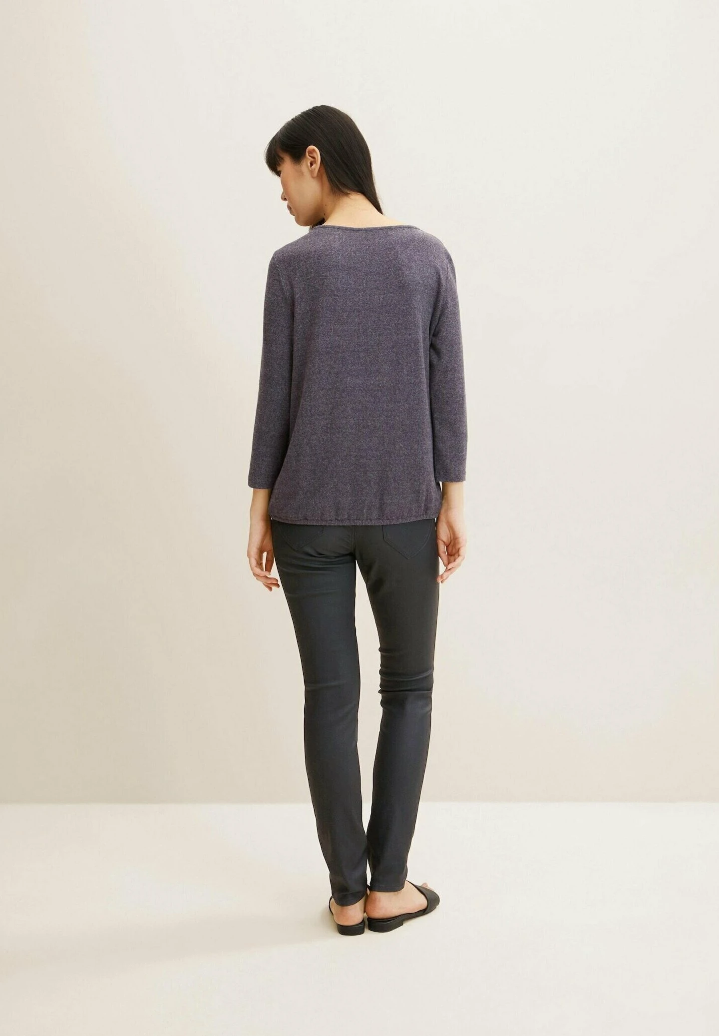 Tom Tailor Mit Stickerei - Camiseta De Manga Larga - Evident Anthracite Melange 3 Tom Tailor Mit Stickerei - Camiseta De Manga Larga - Evident Anthracite Melange - Imagen 3