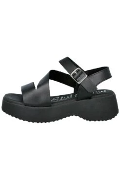 Sandalias Con Plataforma - Black