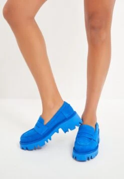 Platform Loafers- Mocasines - Blue