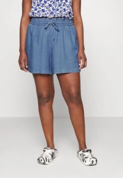 Vero Moda Curve Vmliliana- Shorts - Medium Blue Denim