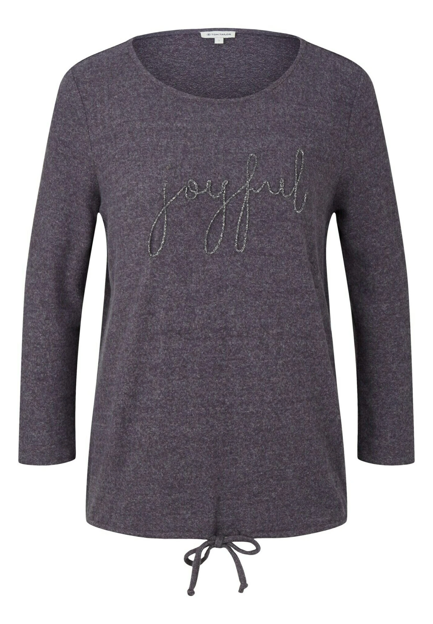 Tom Tailor Mit Stickerei - Camiseta De Manga Larga - Evident Anthracite Melange 5 Tom Tailor Mit Stickerei - Camiseta De Manga Larga - Evident Anthracite Melange - Imagen 5