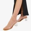 Sandalias De Tacón - Transparente