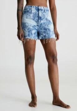 Calvin Klein Jeans Bleached Mom - Shorts Vaqueros - Denim Light
