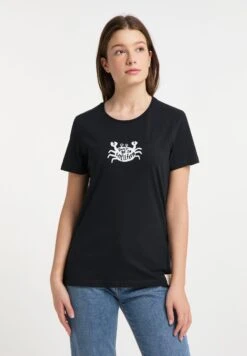 With Shellfish Print - Camiseta Estampada - Stretch Limo Black