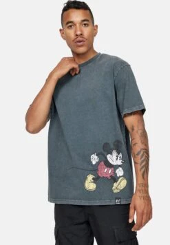 Disney Marching Mickey Relaxed - Camiseta Estampada - Black