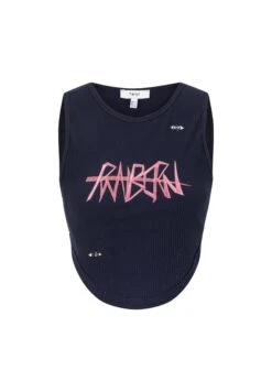 Twist Slim Cut Crop Combed Cotton With Patch Accessories And Embroidery - Top - Navy -Havaianas Shop 8f7d024f0a084d89a4f6af44af54e0d5 scaled