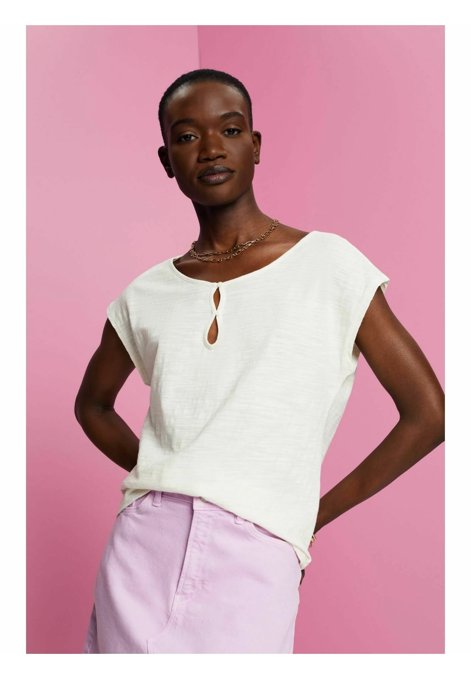 Edc By Esprit Camiseta Estampada - Off White 4 Edc By Esprit Camiseta Estampada - Off White - Imagen 4