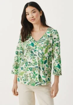 Part Two Riekespw Ts - Camiseta De Manga Larga - Green Flower