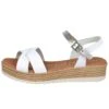Sandalias Con Plataforma - White