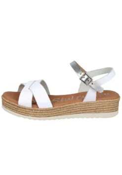 Sandalias Con Plataforma - White