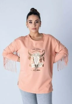 Joan Vaquera- Camiseta De Manga Larga - Rosa