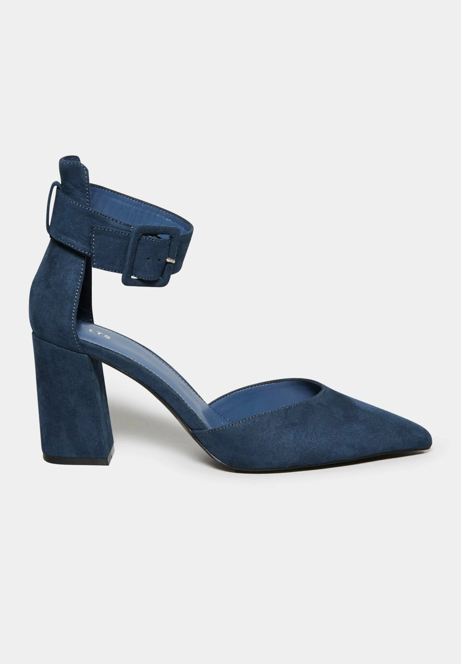 Pointed Block Heel Court- Zapatos Altos - Blue 5 Pointed Block Heel Court- Zapatos Altos - Blue - Imagen 5