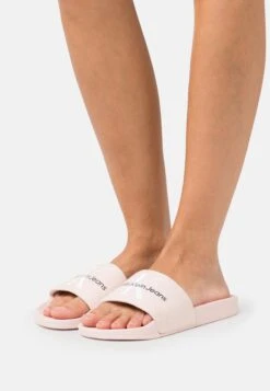 Calvin Klein Jeans Slide Monogram- Chanclas De Baño - Peach Blush