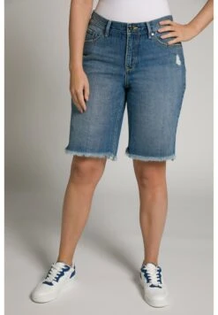 Ulla Popken Shorts Vaqueros - Blue Denim