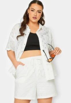 Broderie Angalise - Shorts - White
