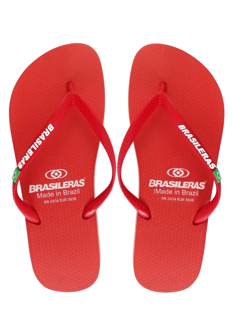 Chancla Brasileras®,Classic W Ss19,Hecho En Brazil - Sandalias De Dedo - Red 2 Chancla Brasileras®,Classic W Ss19,Hecho En Brazil - Sandalias De Dedo - Red - Imagen 2
