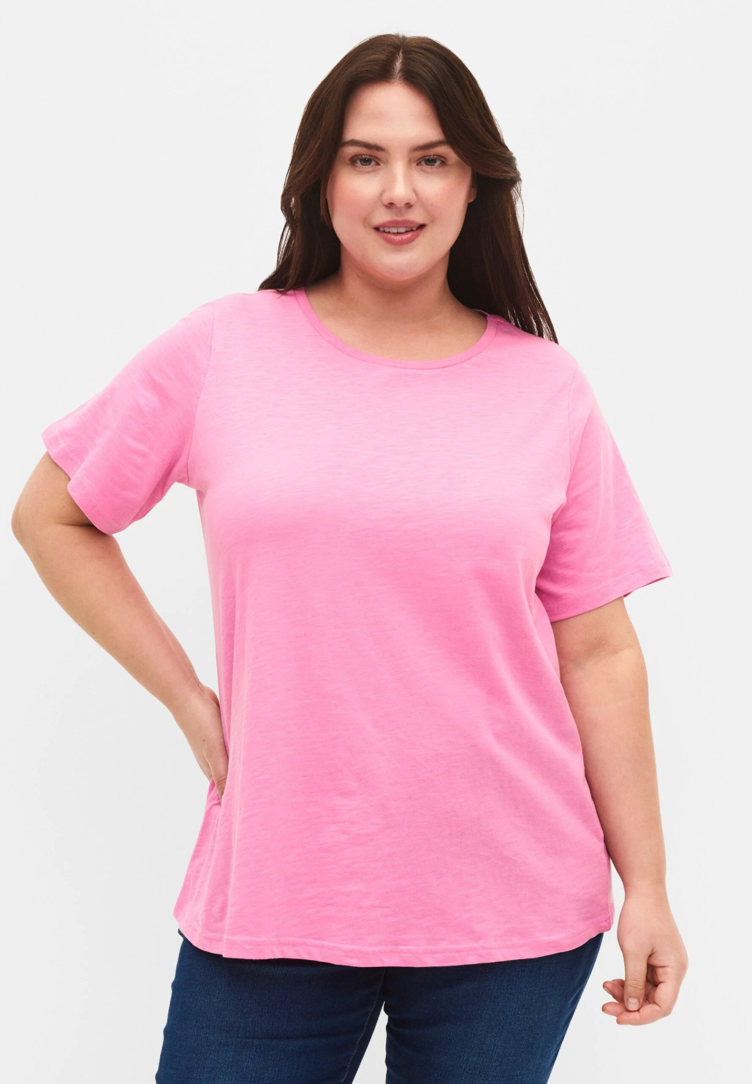 Zizzi 2 Pack - Camiseta Básica - Rosebloom Navy B 2 Zizzi 2 Pack - Camiseta Básica - Rosebloom Navy B - Imagen 2