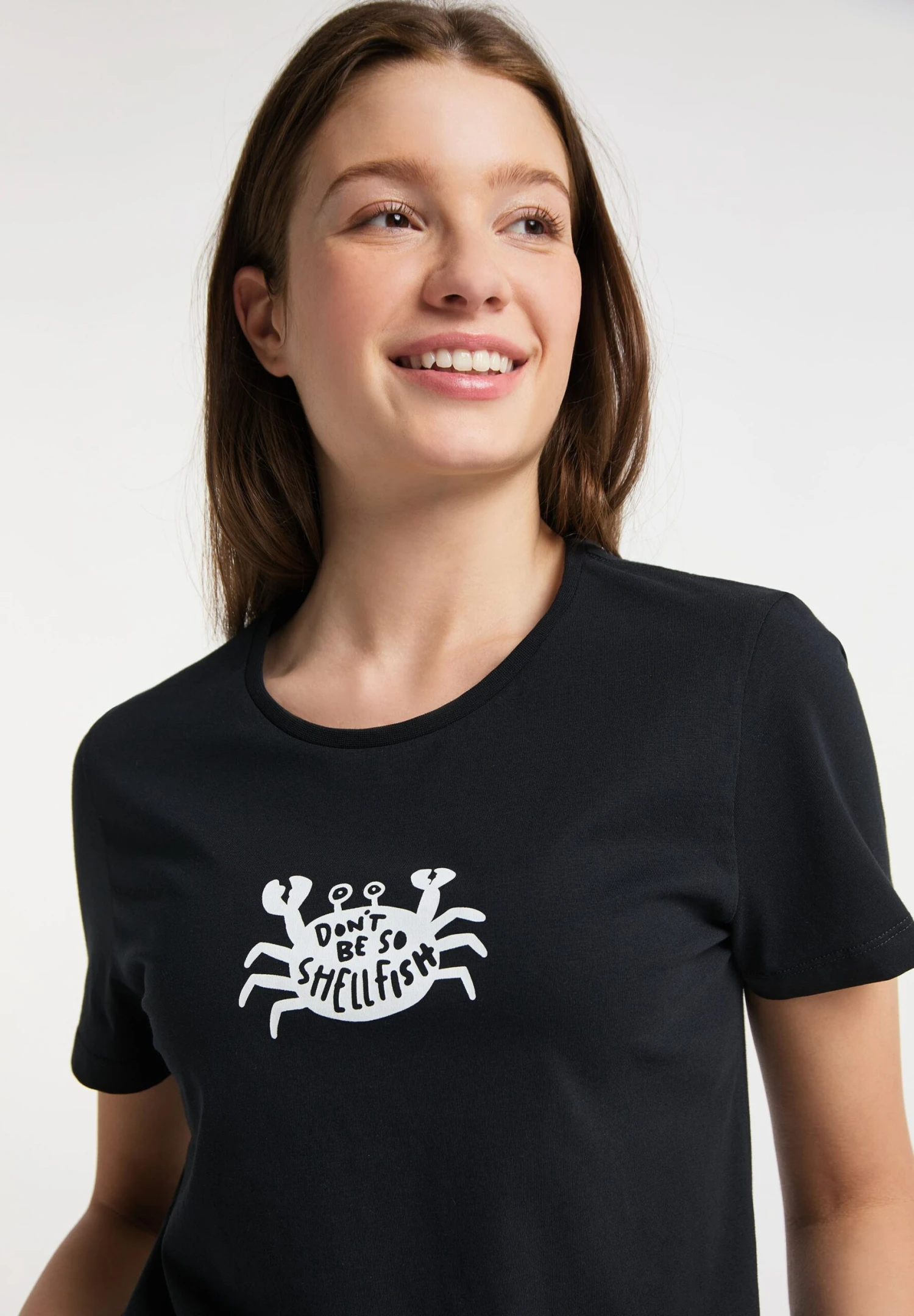 With Shellfish Print - Camiseta Estampada - Stretch Limo Black 4 With Shellfish Print - Camiseta Estampada - Stretch Limo Black - Imagen 4