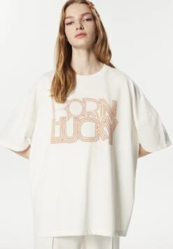 Twist Regular Fit Visual Printed Comfortable Cut - Camiseta Estampada - Ecru