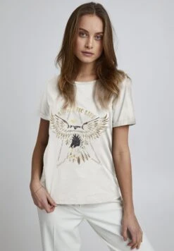 Pzjune - Camiseta Estampada - Buttercream