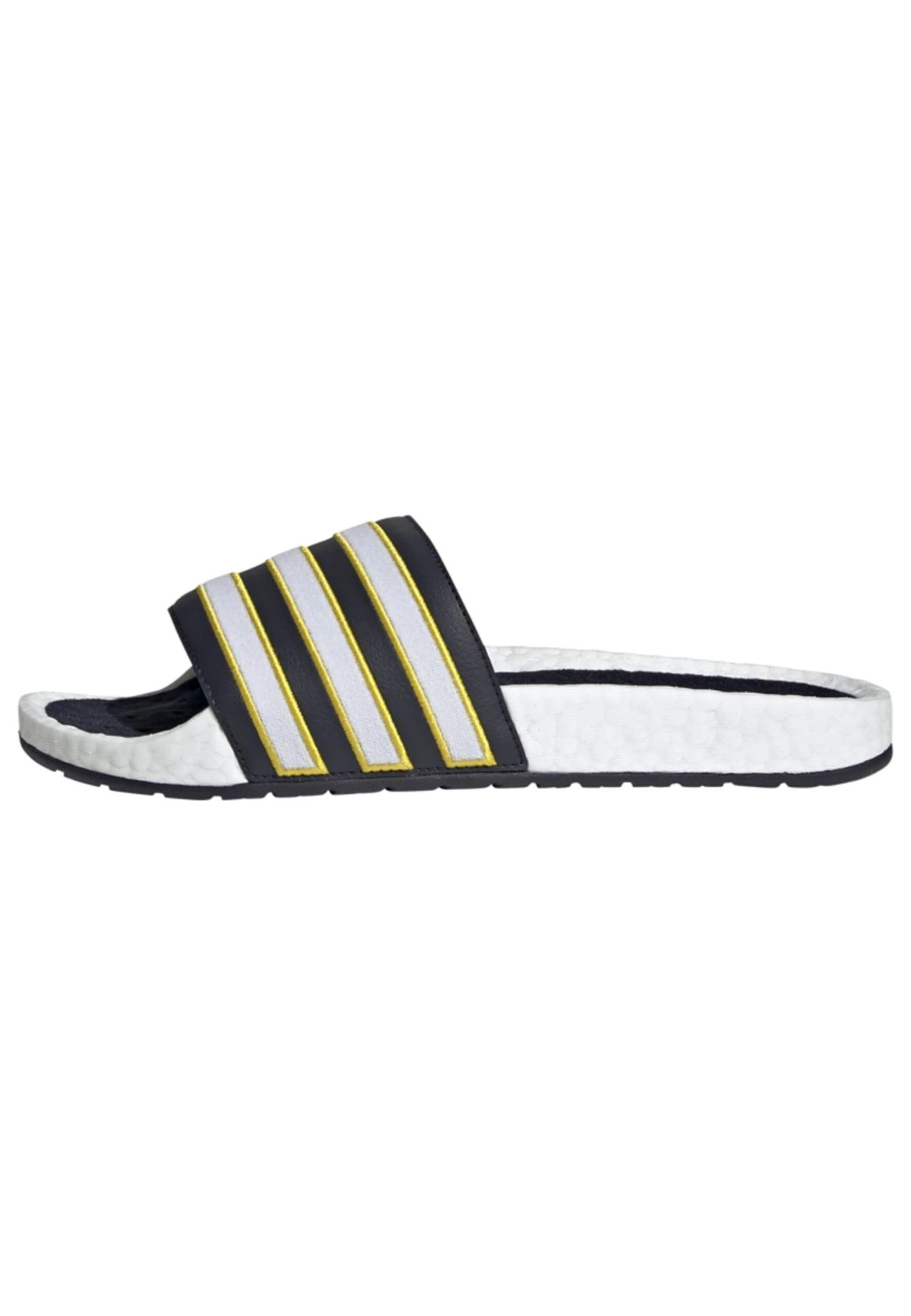 Adidas Originals Adilette Boost - Chanclas De Baño - Cloud White Legend Ink Yellow 1 Adidas Originals Adilette Boost - Chanclas De Baño - Cloud White Legend Ink Yellow
