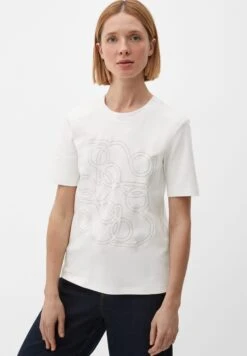 S.Oliver BLACK LABEL Met Borduursel Op De Voorkant - Camiseta Estampada - Ecru