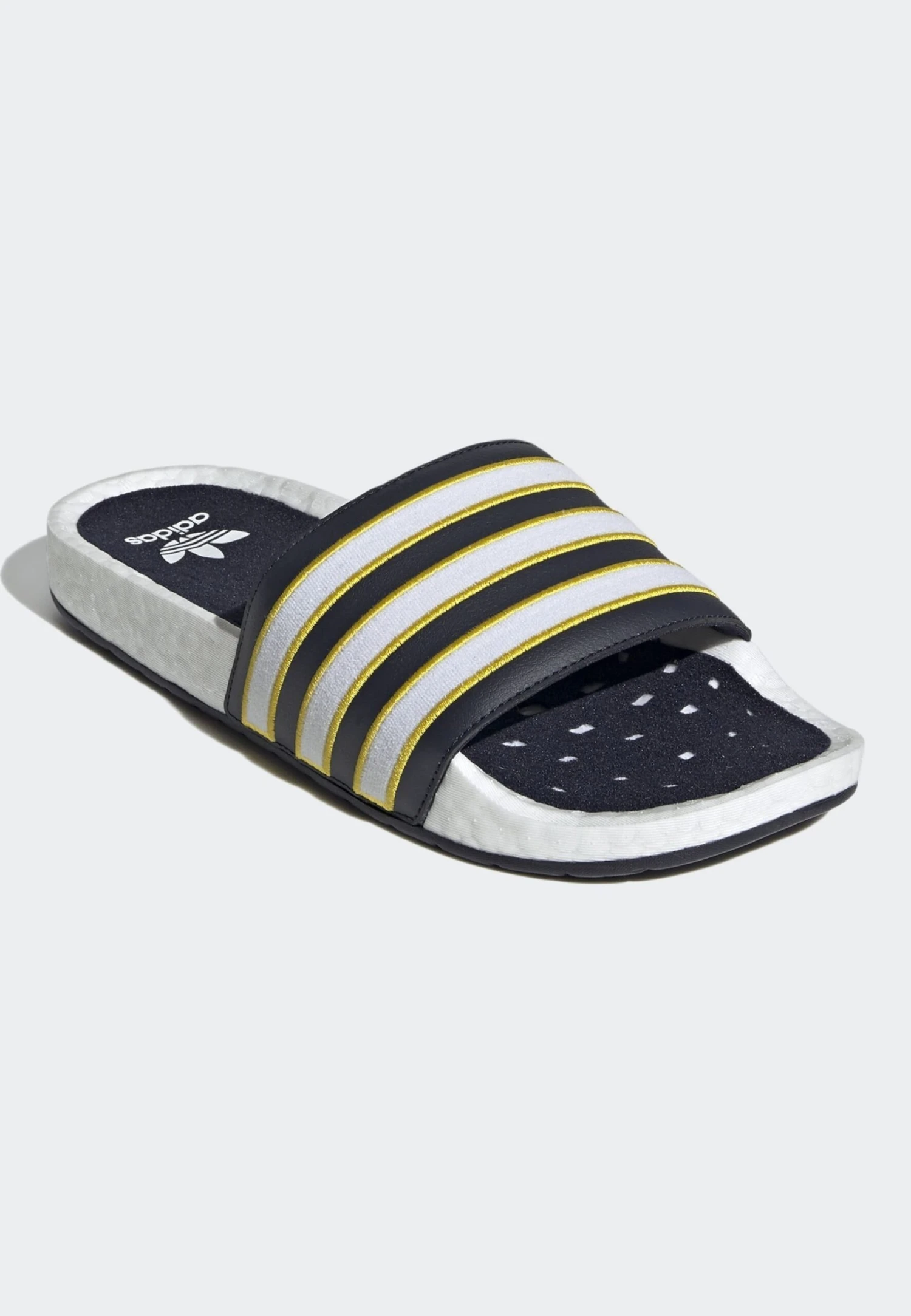 Adidas Originals Adilette Boost - Chanclas De Baño - Cloud White Legend Ink Yellow 2 Adidas Originals Adilette Boost - Chanclas De Baño - Cloud White Legend Ink Yellow - Imagen 2