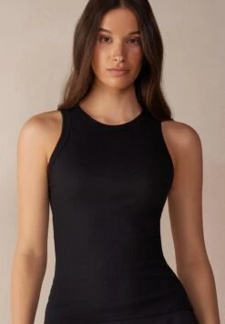 Intimissimi Supima - Top - Schwarz Black