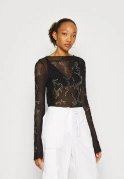 WEEKDAY Tiah Long Sleeve - Camiseta De Manga Larga - Black