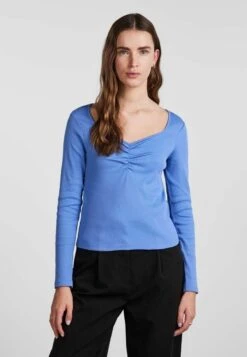 Pieces Pctania Noos Bc - Camiseta De Manga Larga - Marina