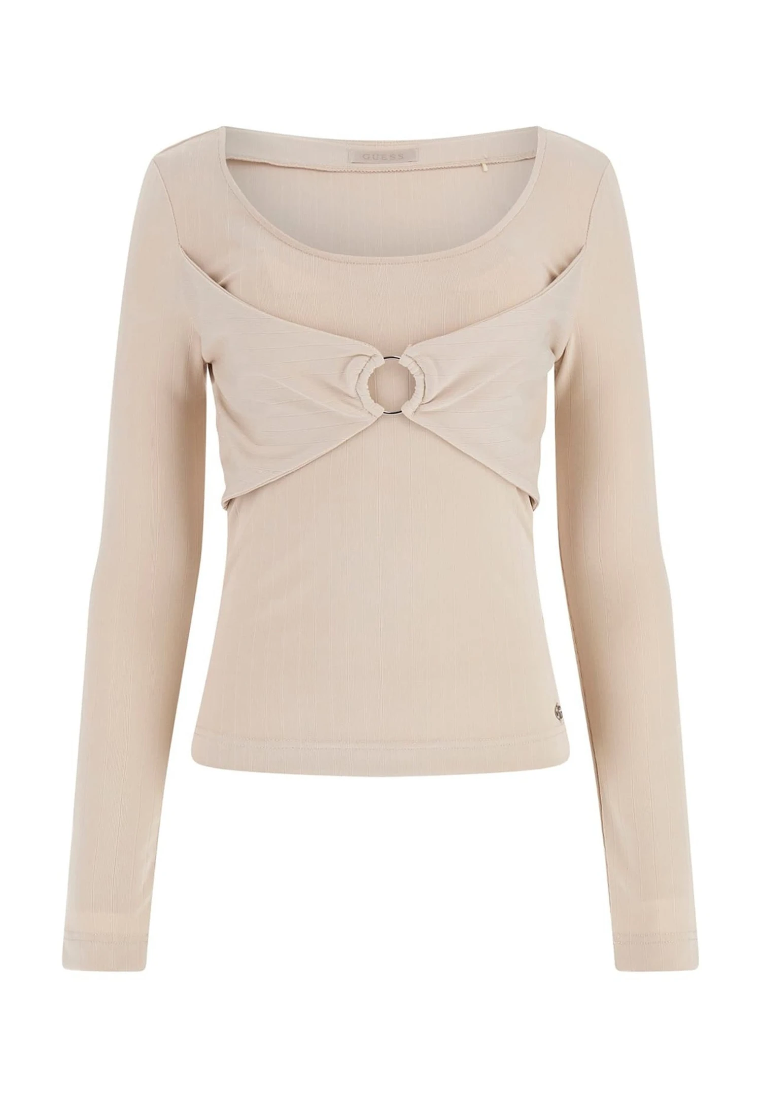 Guess Vorne Gekreuzt - Camiseta De Manga Larga - Creme 4 Guess Vorne Gekreuzt - Camiseta De Manga Larga - Creme - Imagen 4