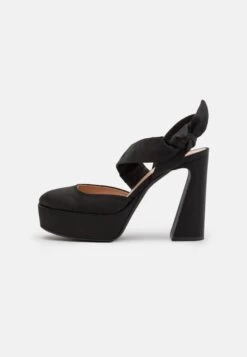 Alberta Ferretti Evening Bow - Zapatos De Plataforma - Black